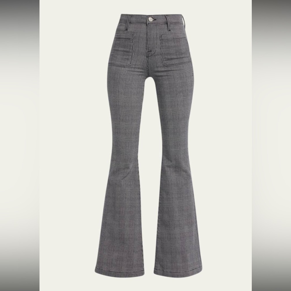 FRAME Le Bardot Flare Pants in Noir Multi